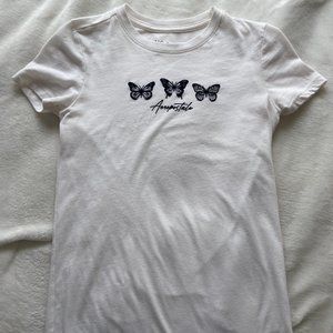 Aeropostale Shortsleeve Butterfly Crewneck Size XS